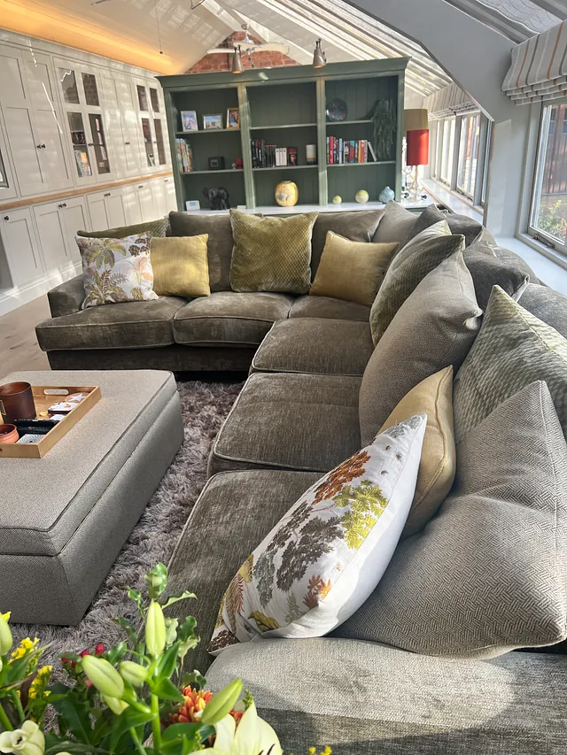 Renovation to large sun room on a listed building close to Stratford Upon Avon - Bespoke Corner Sofa