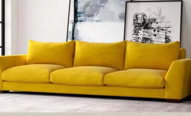 yellow sofa