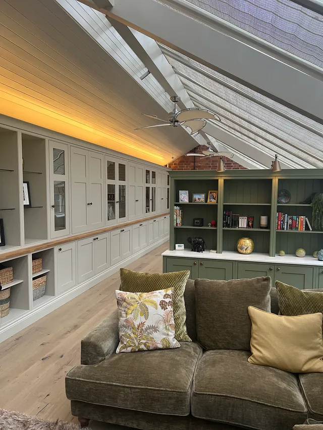 Renovation to large sun room on a listed building close to Stratford Upon Avon - Bespoke Corner Sofa